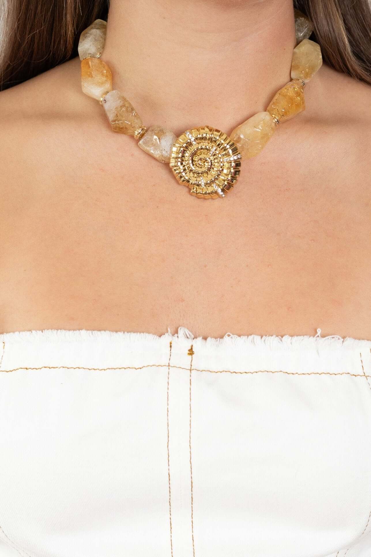 Ula crystal necklace-Savoir