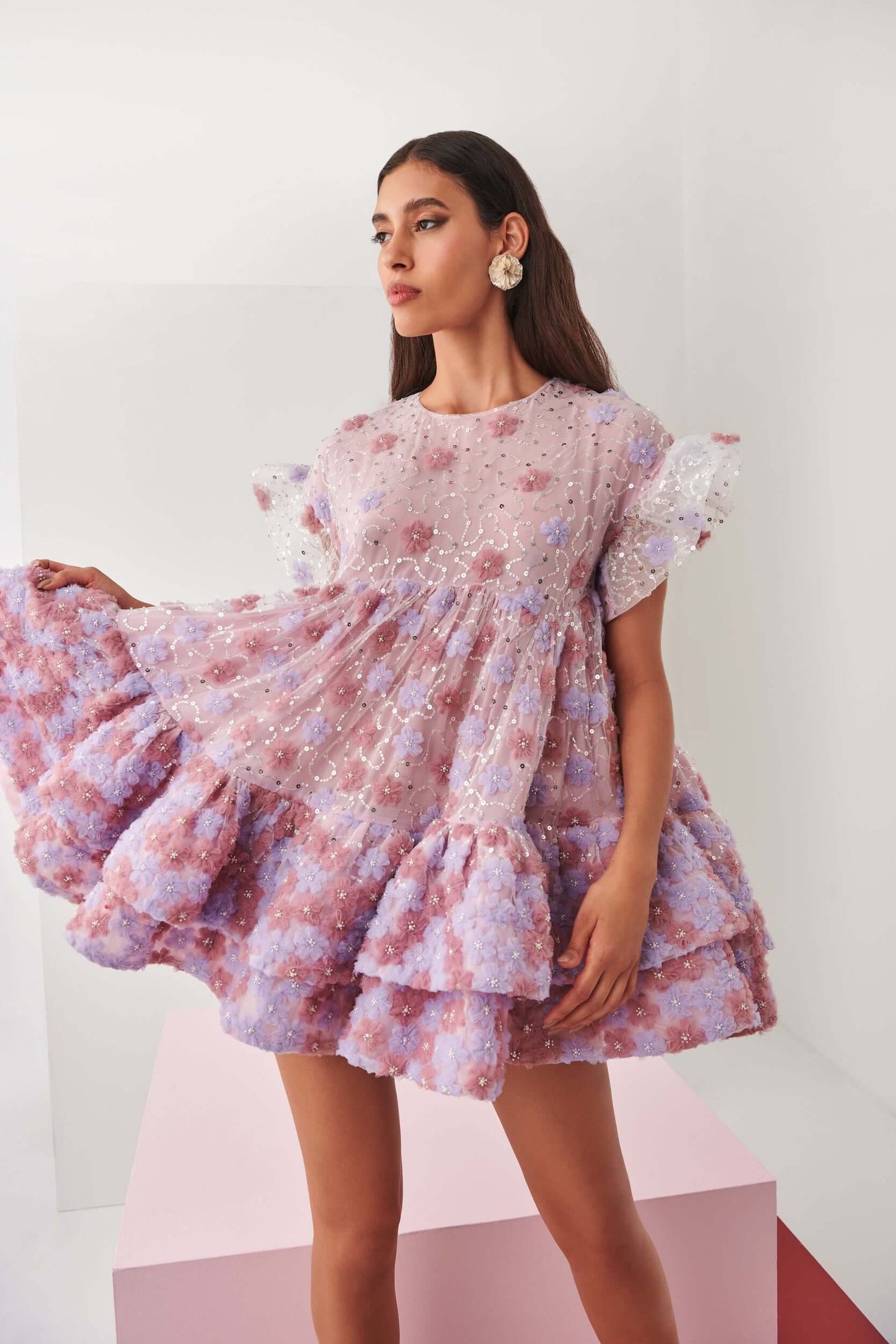 Coral Dress-Savoir