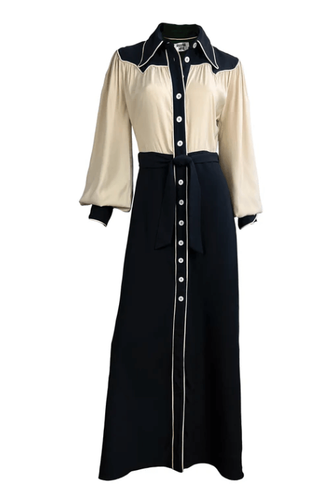 Cowboy's Tears Dress Mono | Elegant Silhouette & Expert Craftsmanship at Savoir Cowboy's Tears Dress Mono | Elegant Silhouette & Expert Craftsmanship at Savoir