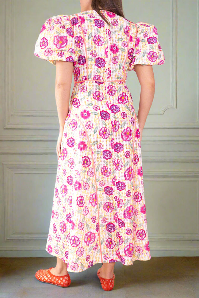 
                  
                    Nammu neon trim midi dress
                  
                