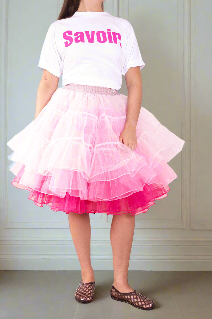 Organza tiered tutu skirt