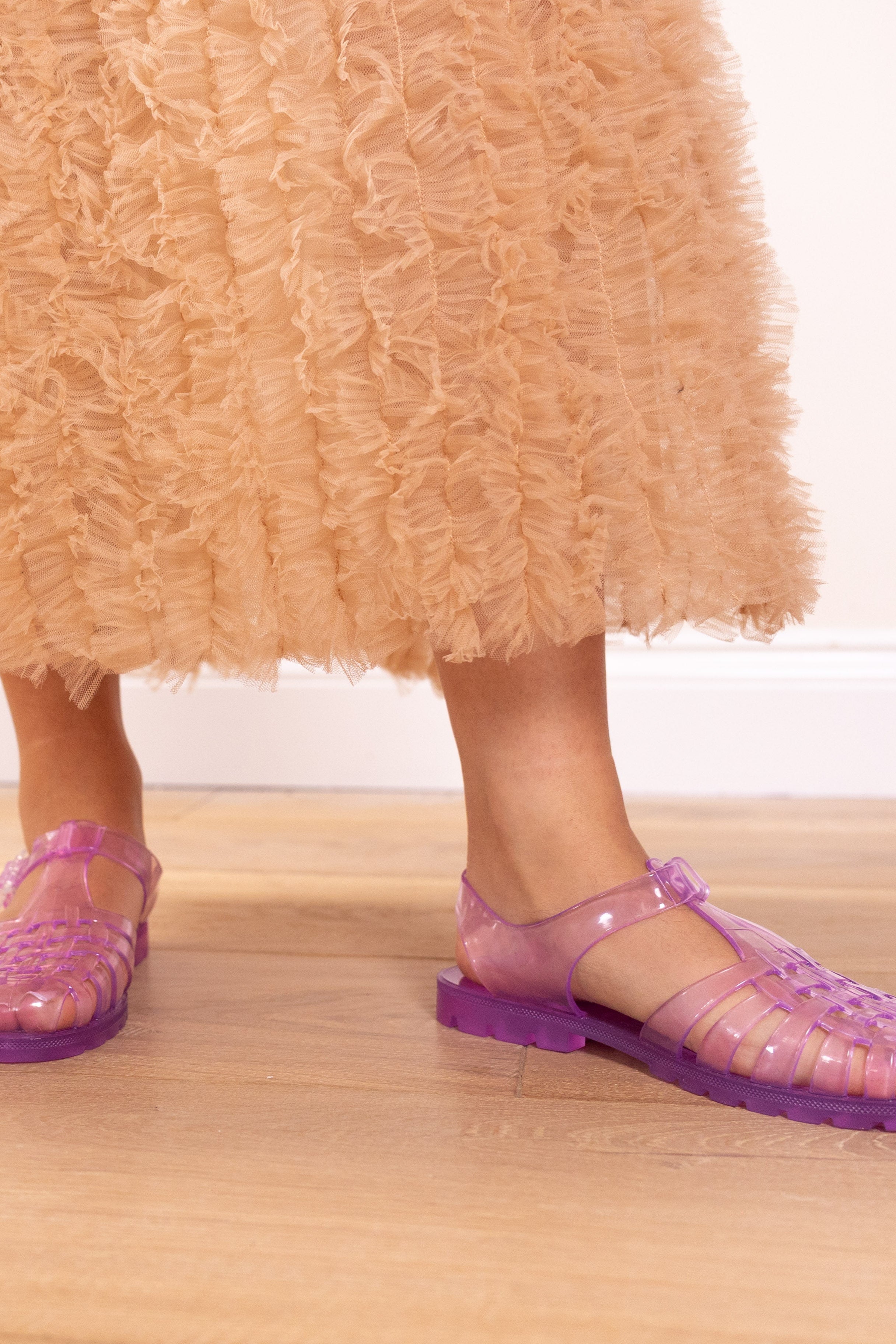 The Reilly jelly shoe in amethyst