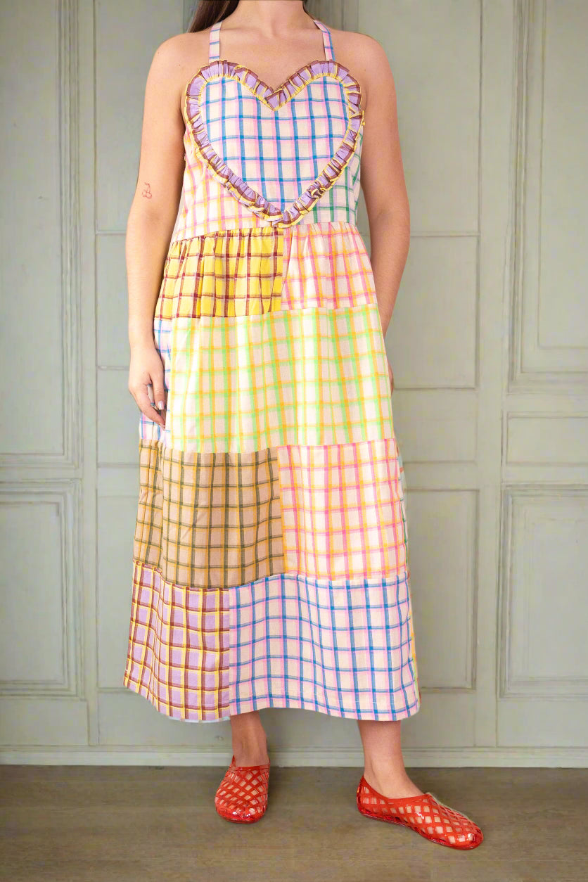 Tahaa check heart dress