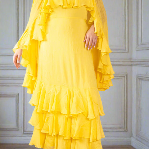 Bianca ruffle dress