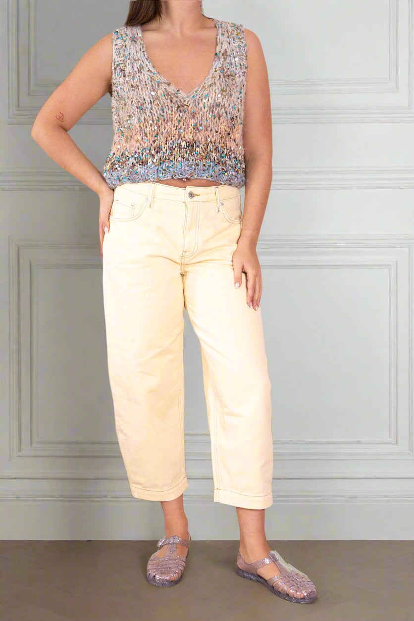 Ginny sequin knitted tank top