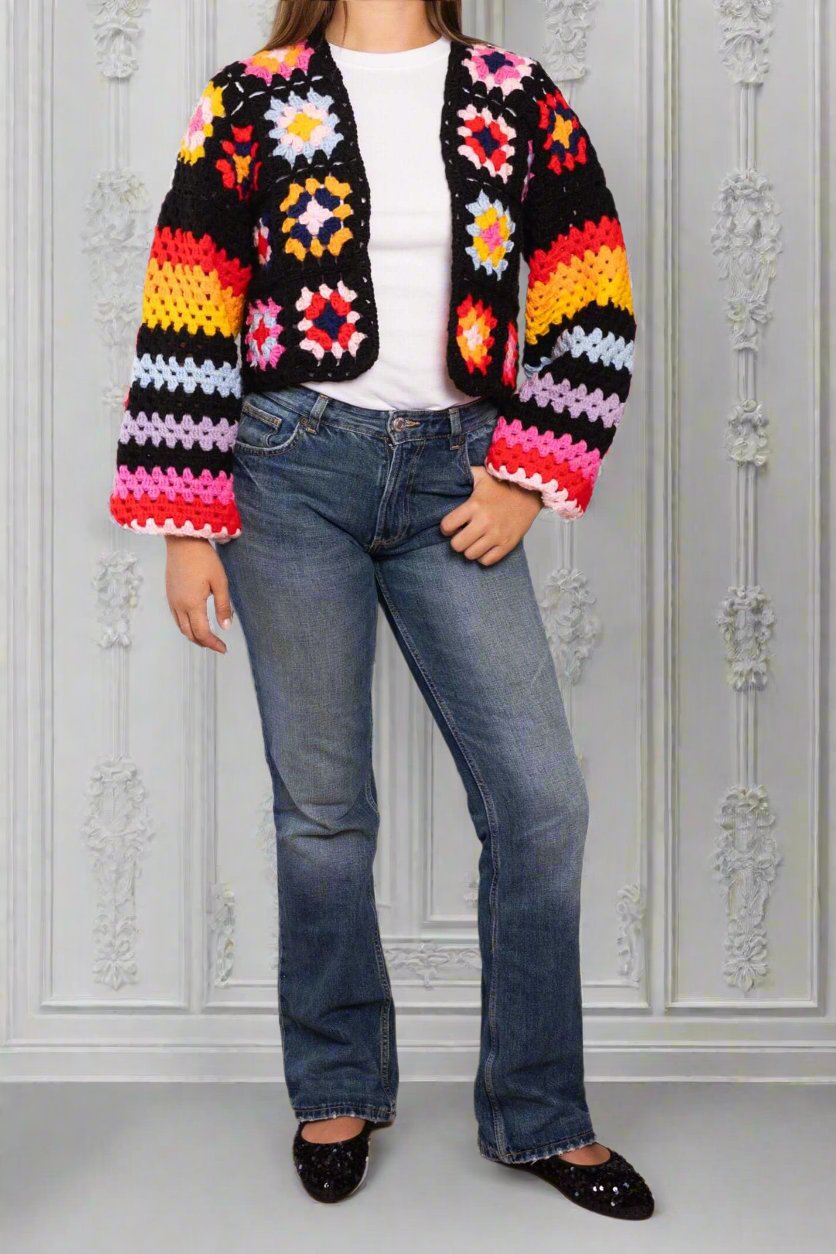 Handmade crochet cardigan-Savoir