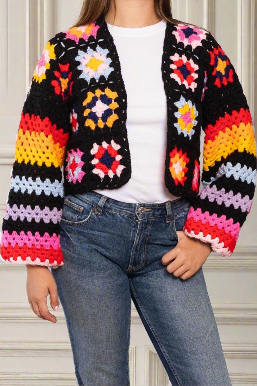 Handmade crochet cardigan-Savoir