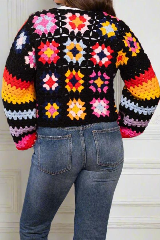 Handmade crochet cardigan-Savoir