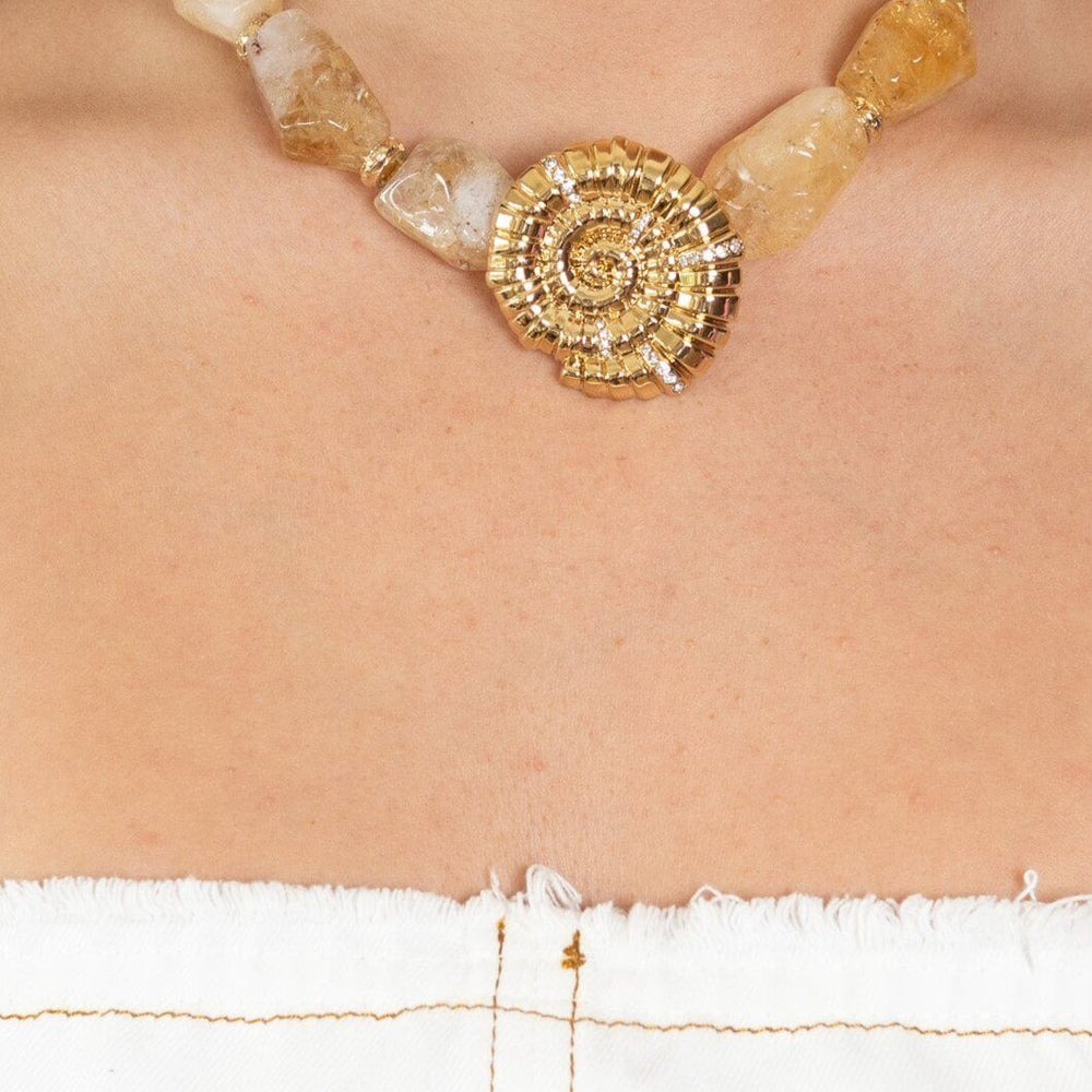 Ula crystal necklace-Savoir