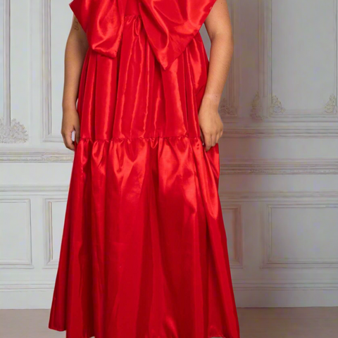 East village strap bow dress