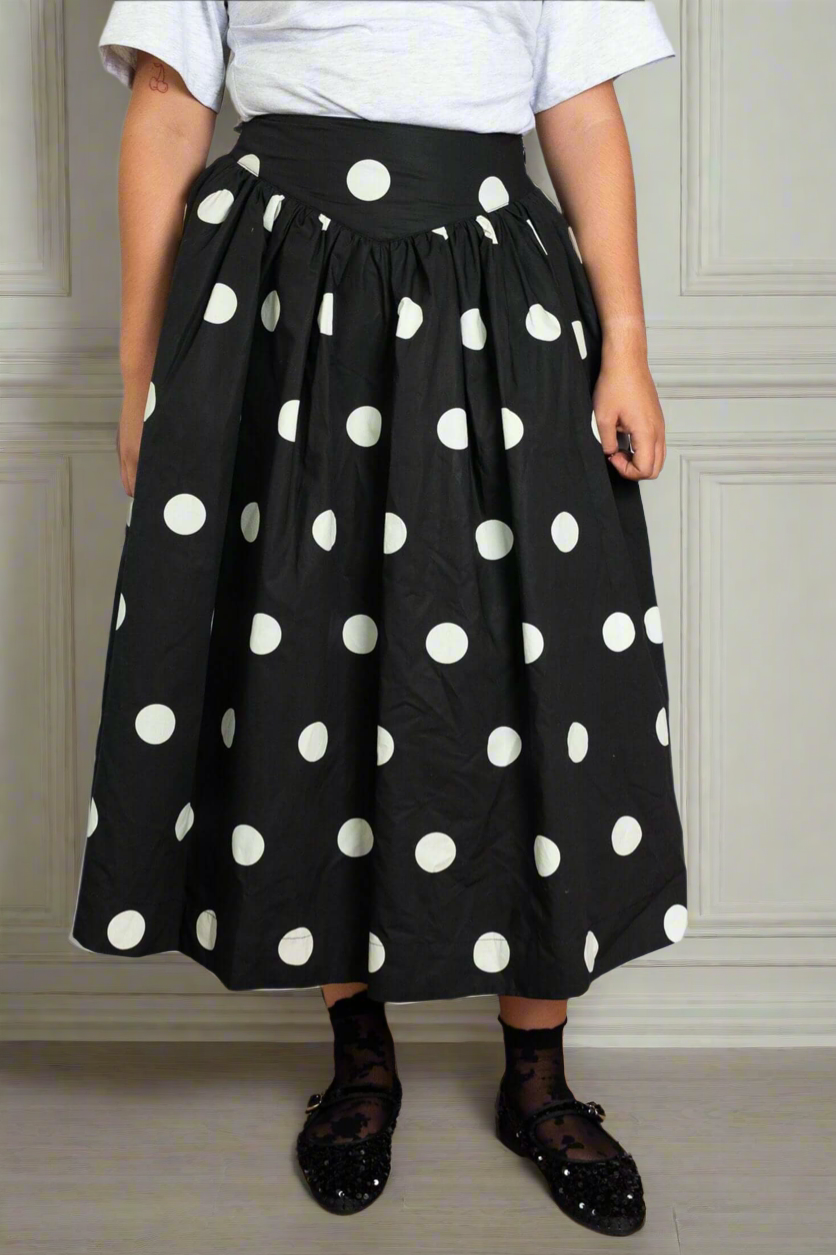 Zoe polka dot skirt