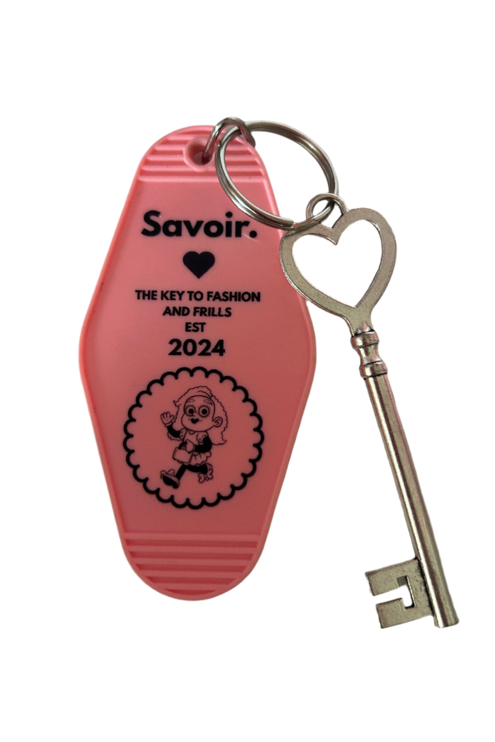 Savoir. retro motel keyring