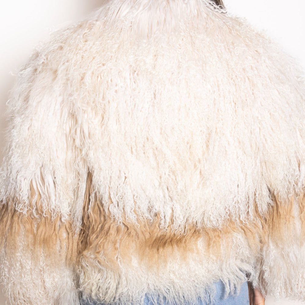 
                  
                    Georgina faux fur jacket oatmeal and tan
                  
                