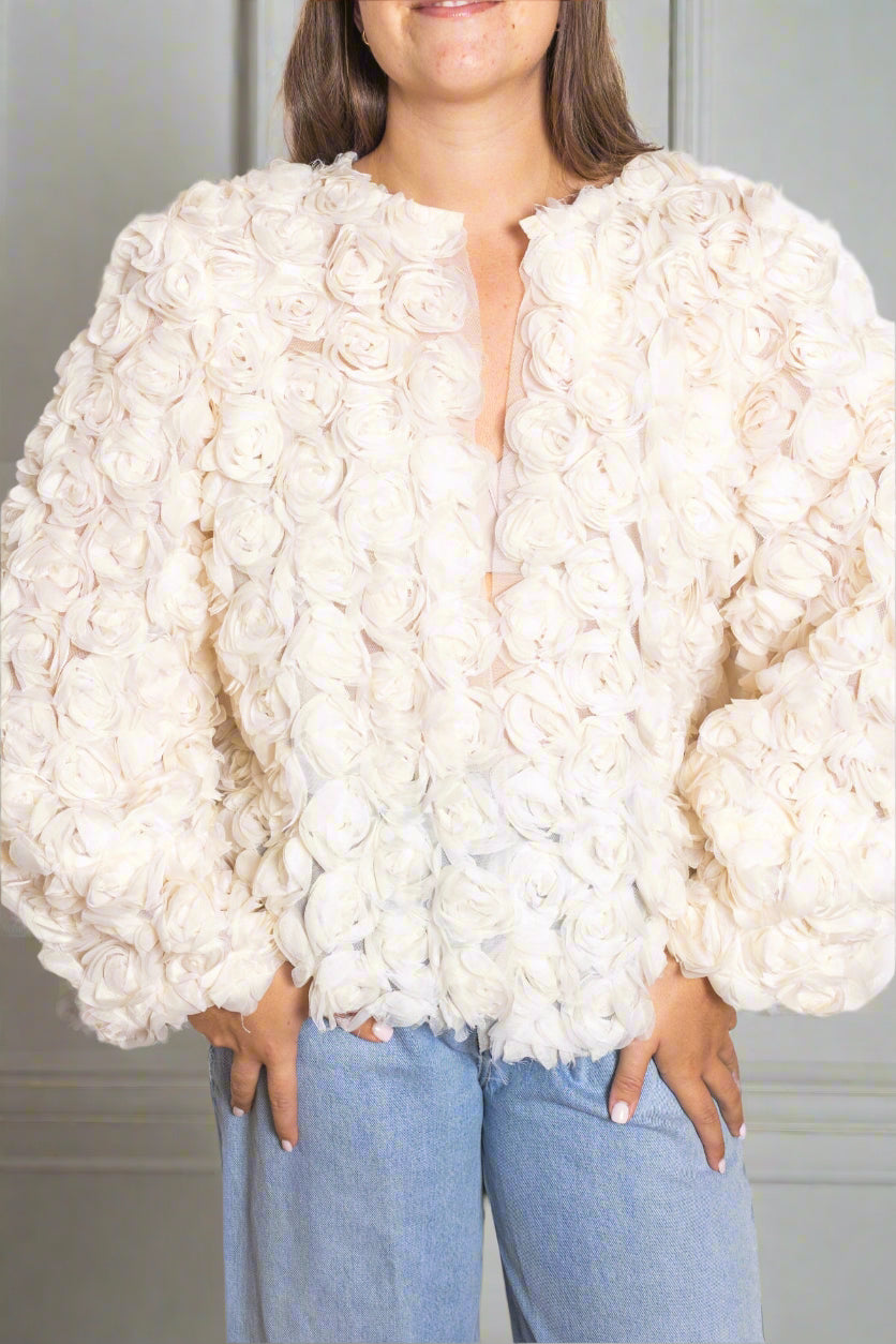 Rose organza jacket