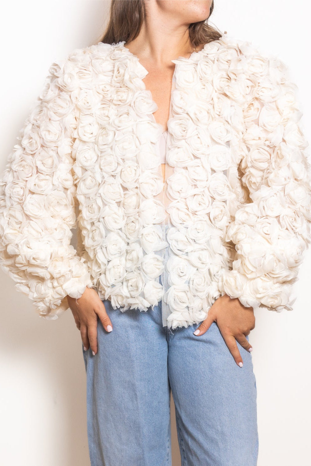 Rose organza jacket