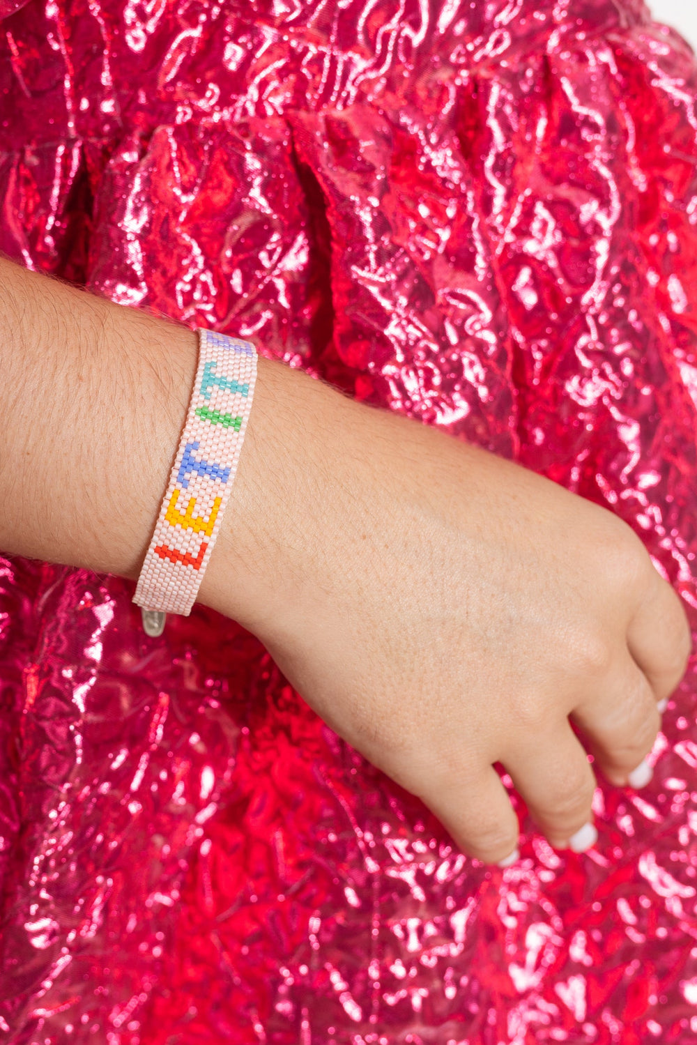 Let It Be Beaded Bracelet