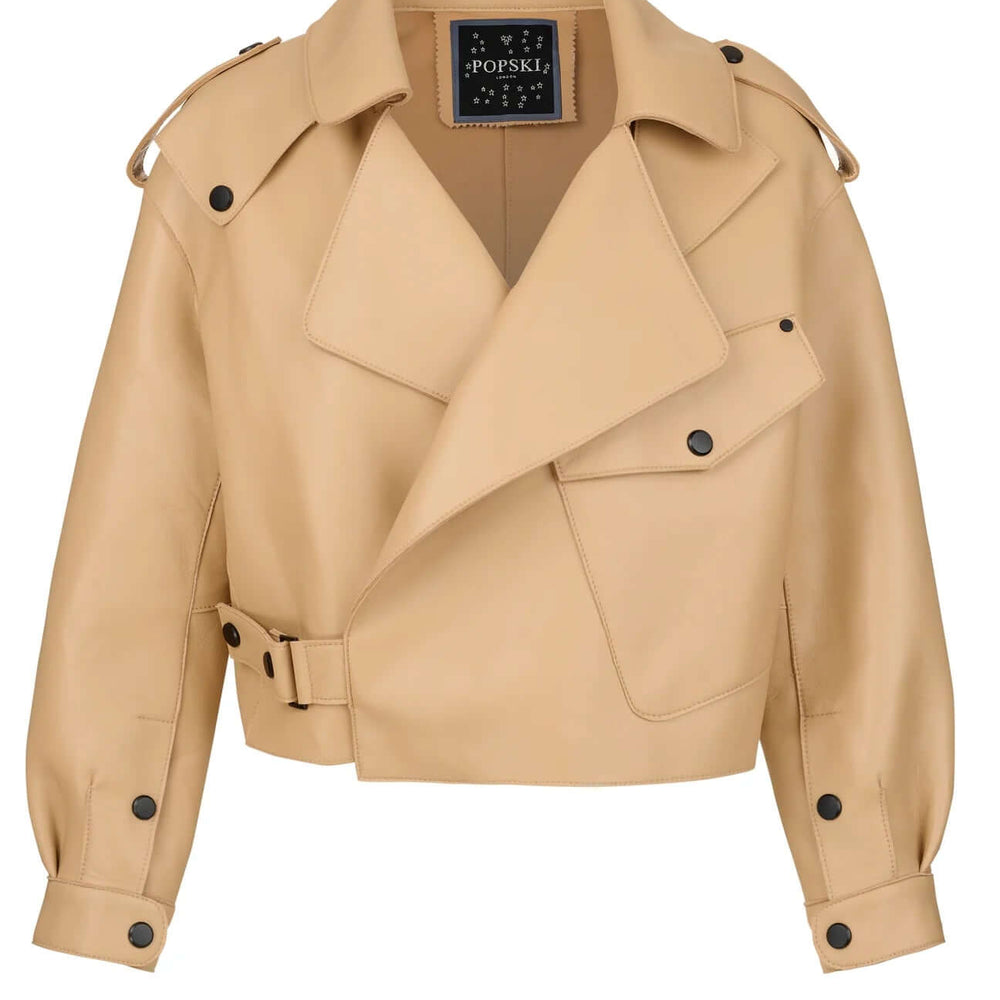 
                  
                    Nude leather Jacket-Savoir
                  
                