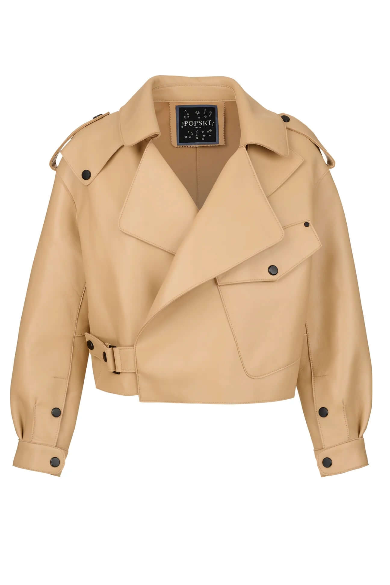 Nude leather Jacket-Savoir