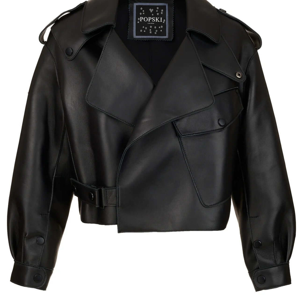 
                  
                    Black leather Jacket-Savoir
                  
                