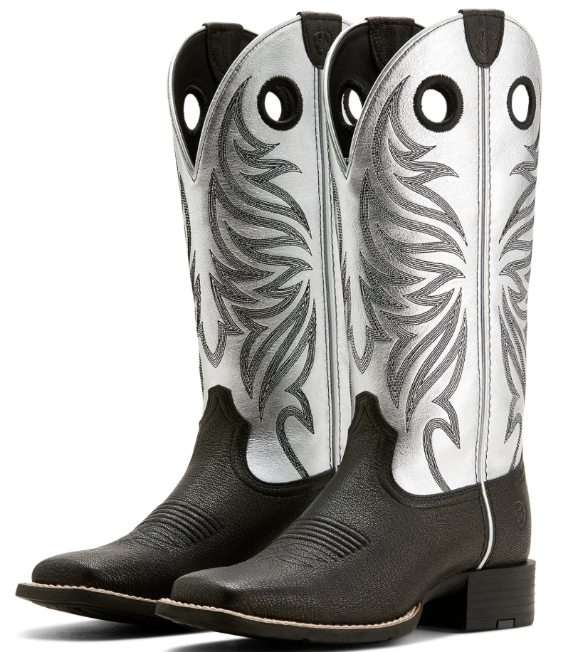Round up Ryder silver cowboy boot