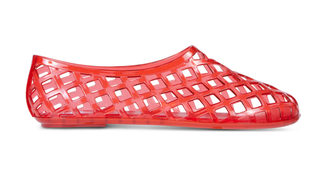 
                  
                    The Kris jelly sandal in red
                  
                