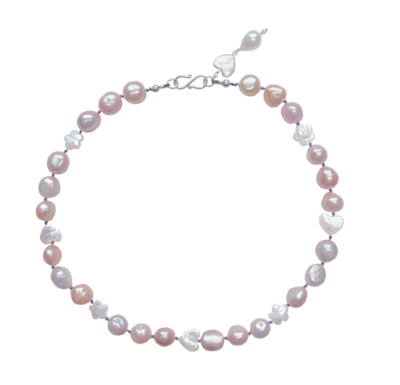Priscilla Pearl pink necklace